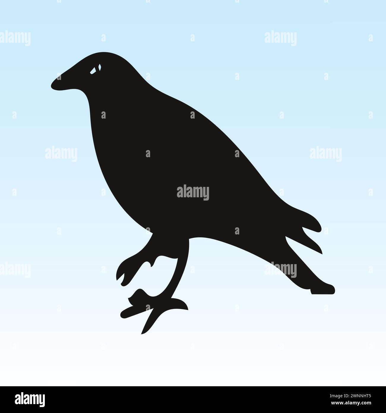 Illustrazione vettoriale del corvo Illustrazione Vettoriale