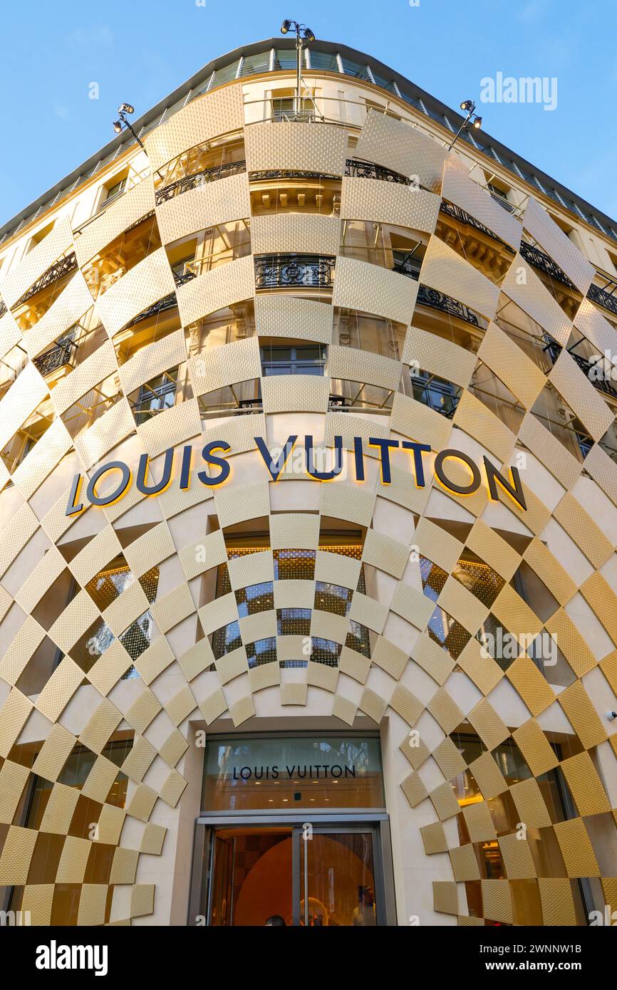 RESIDENZA TEMPORANEA LOUIS VUITTON AL 100 CHAMPS ELYSEES Foto Stock