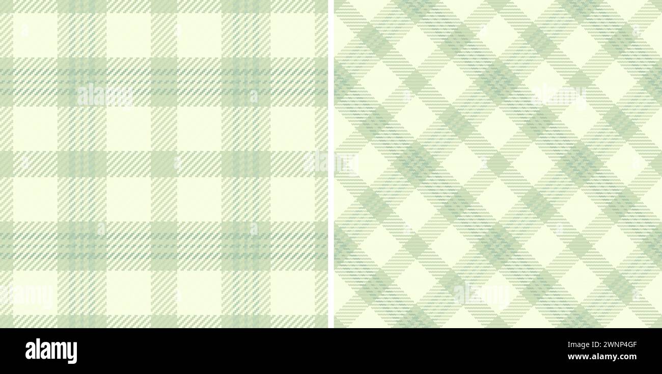 Trama vettoriale di fondo in tartan a quadri senza cuciture con motivo in tessuto. Con colori naturali e design a strisce diritte miste. Illustrazione Vettoriale