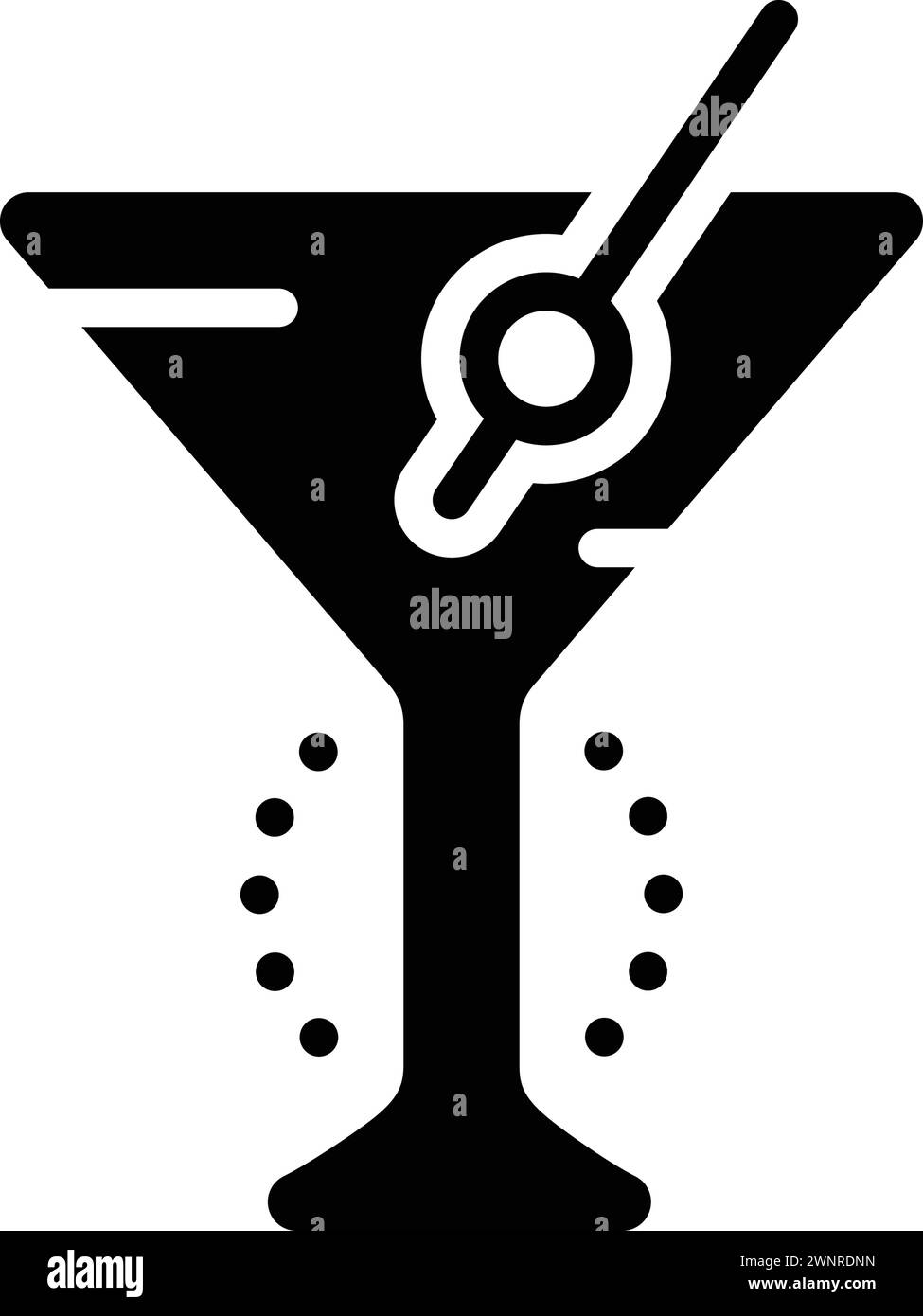 Icona per gibson, alcol Illustrazione Vettoriale