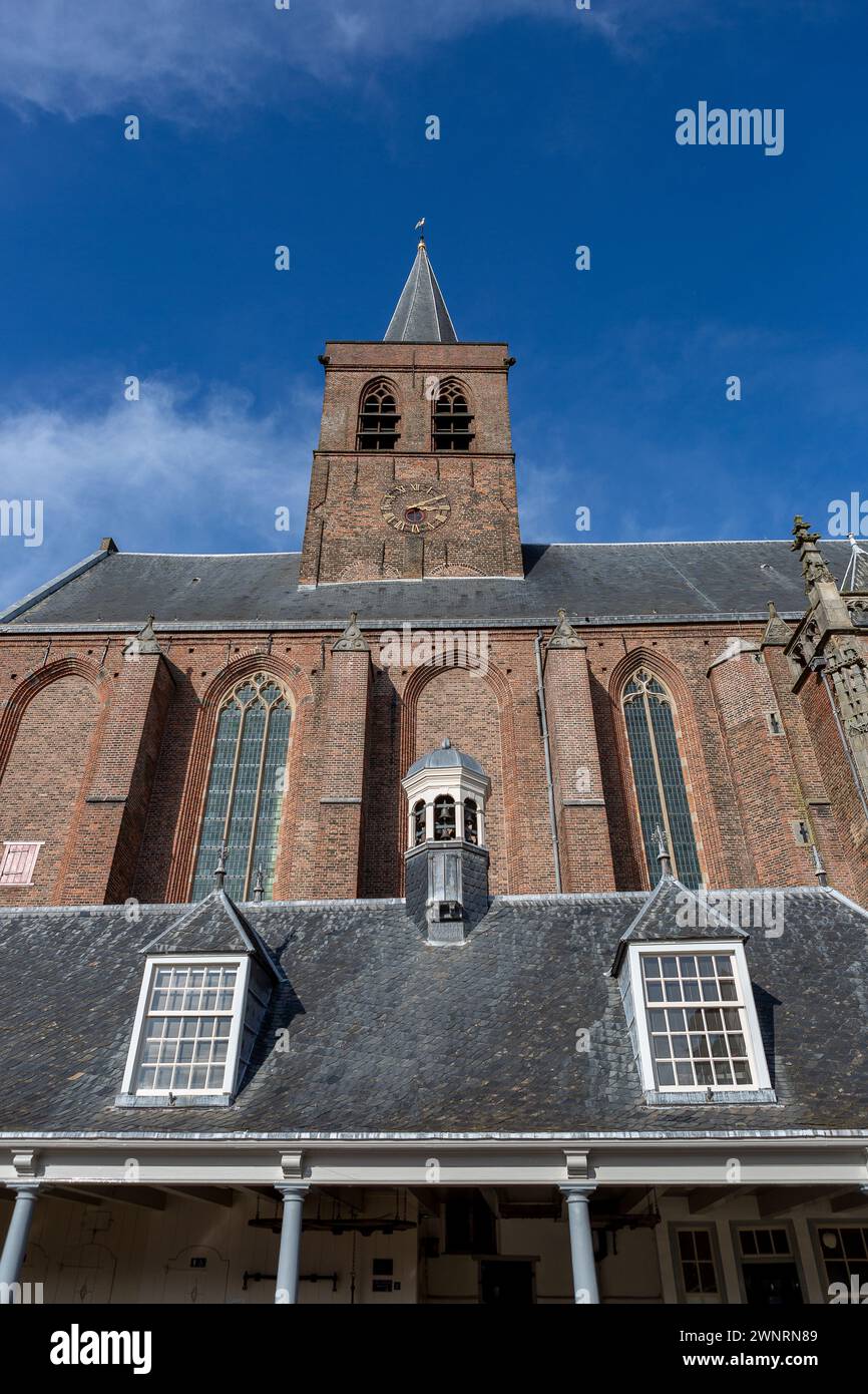 Centro storico della città olandese di Amersfoort in una giornata di sole Foto Stock