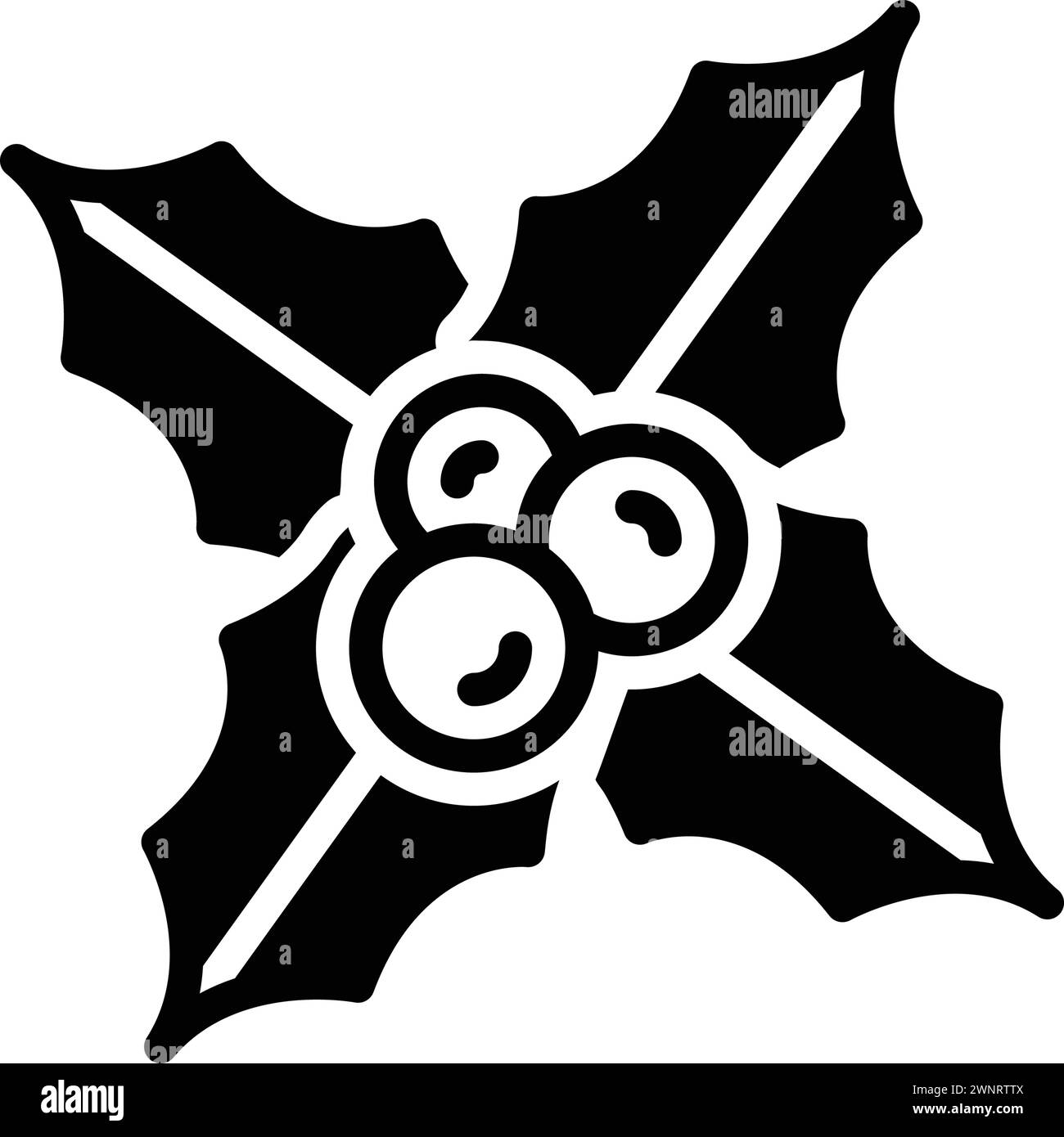 Icona per holly, errore Illustrazione Vettoriale