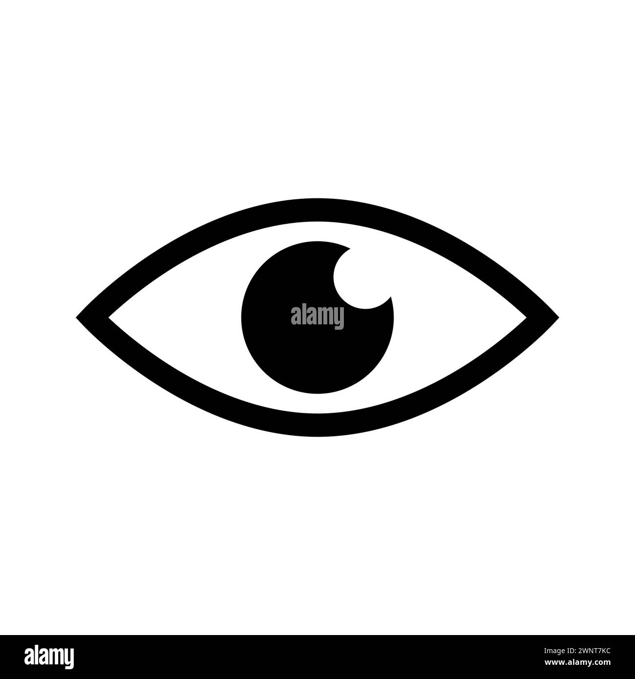 Simbolo icona occhio. Illustrazione vettoriale. EPS 10. immagine stock. Illustrazione Vettoriale