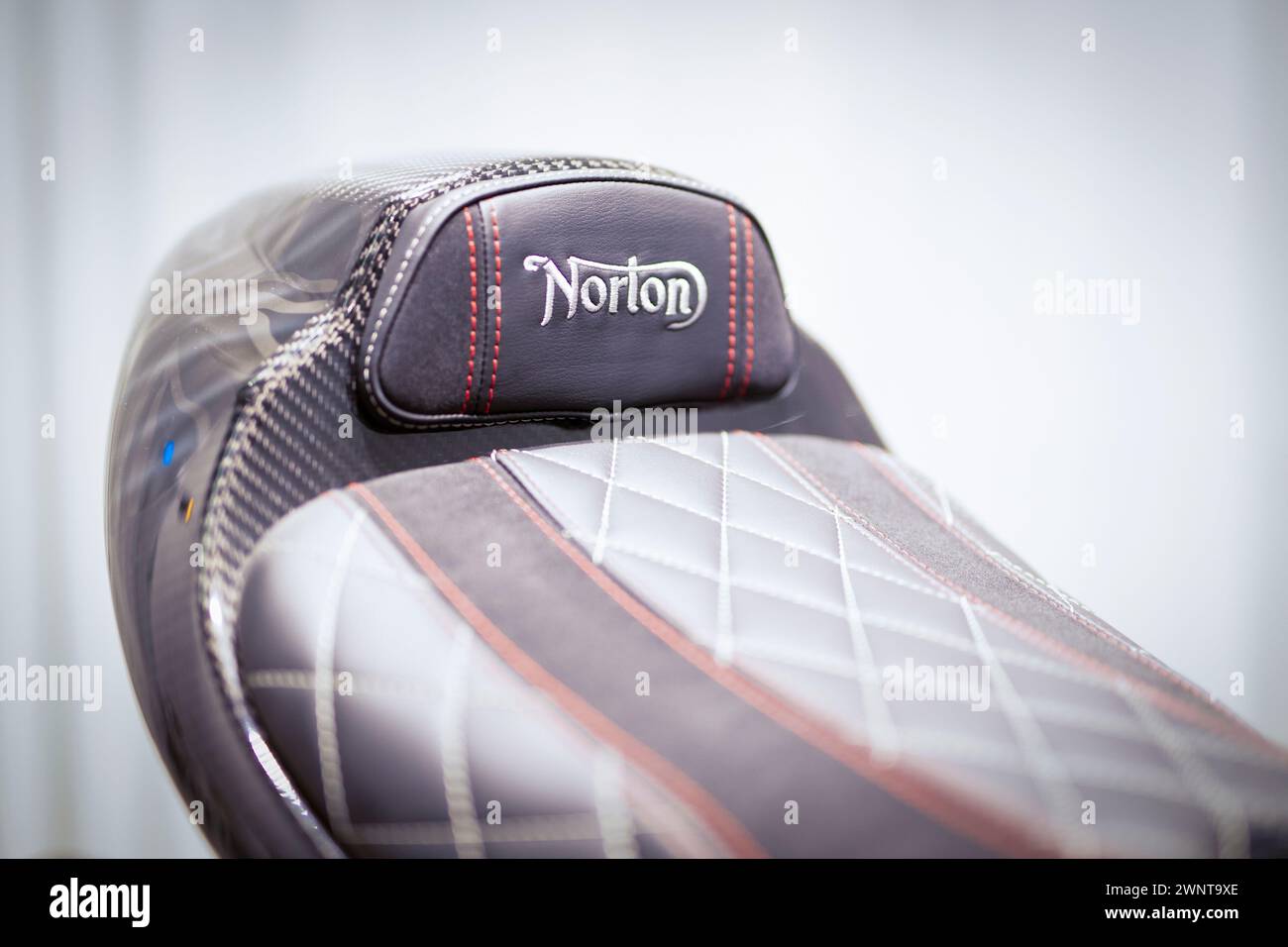 Norton Motorcycles, ora di proprietà della TVS Motor Company, apre una nuova fabbrica a Birmingham due anni dopo la liquidazione della precedente società. Foto Stock