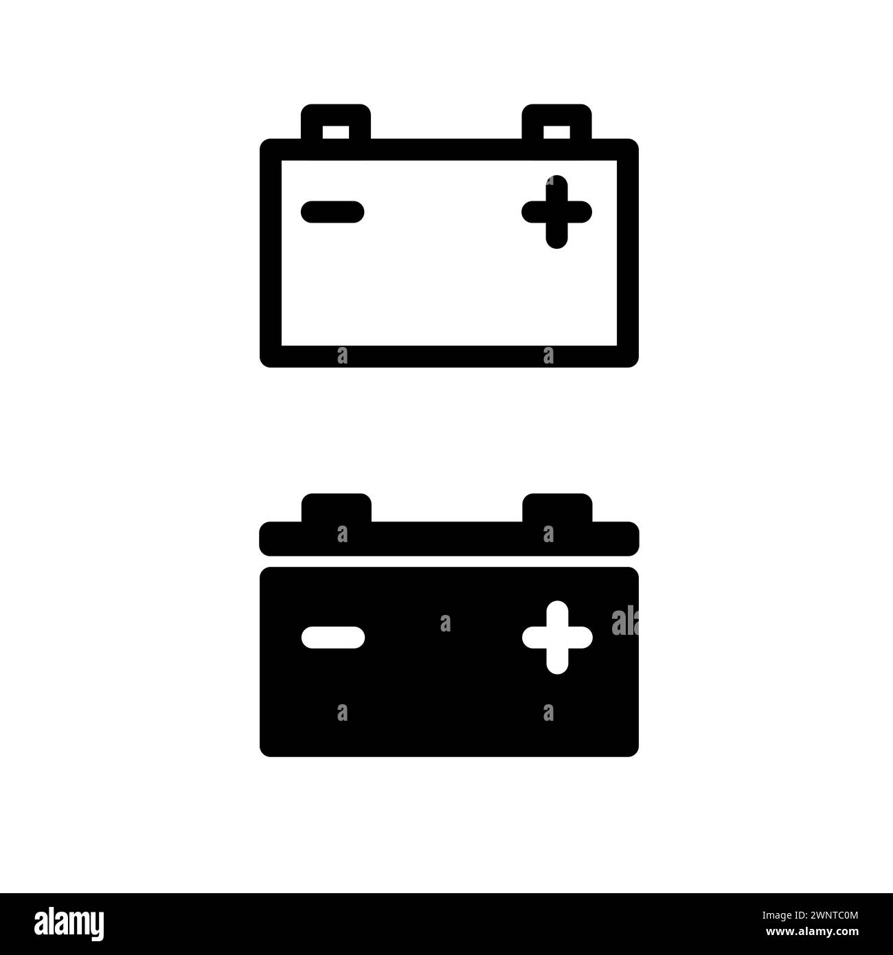 Icona della batteria. Illustrazione vettoriale. EPS 10. Immagine stock. Illustrazione Vettoriale