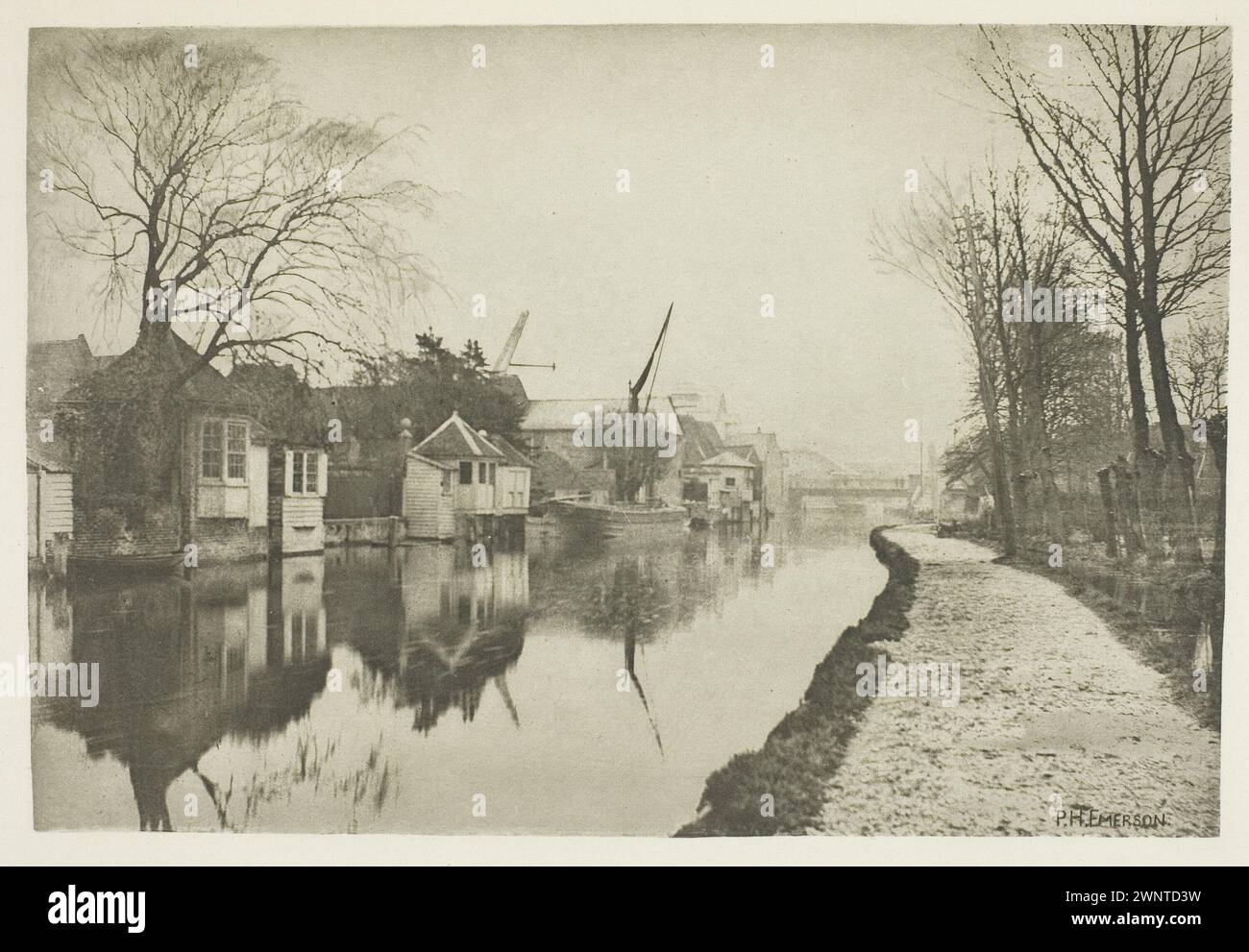 Ware, Herts 1880s artista: Peter Henry Emerson English, nato Cuba, 1856–1936 Foto Stock