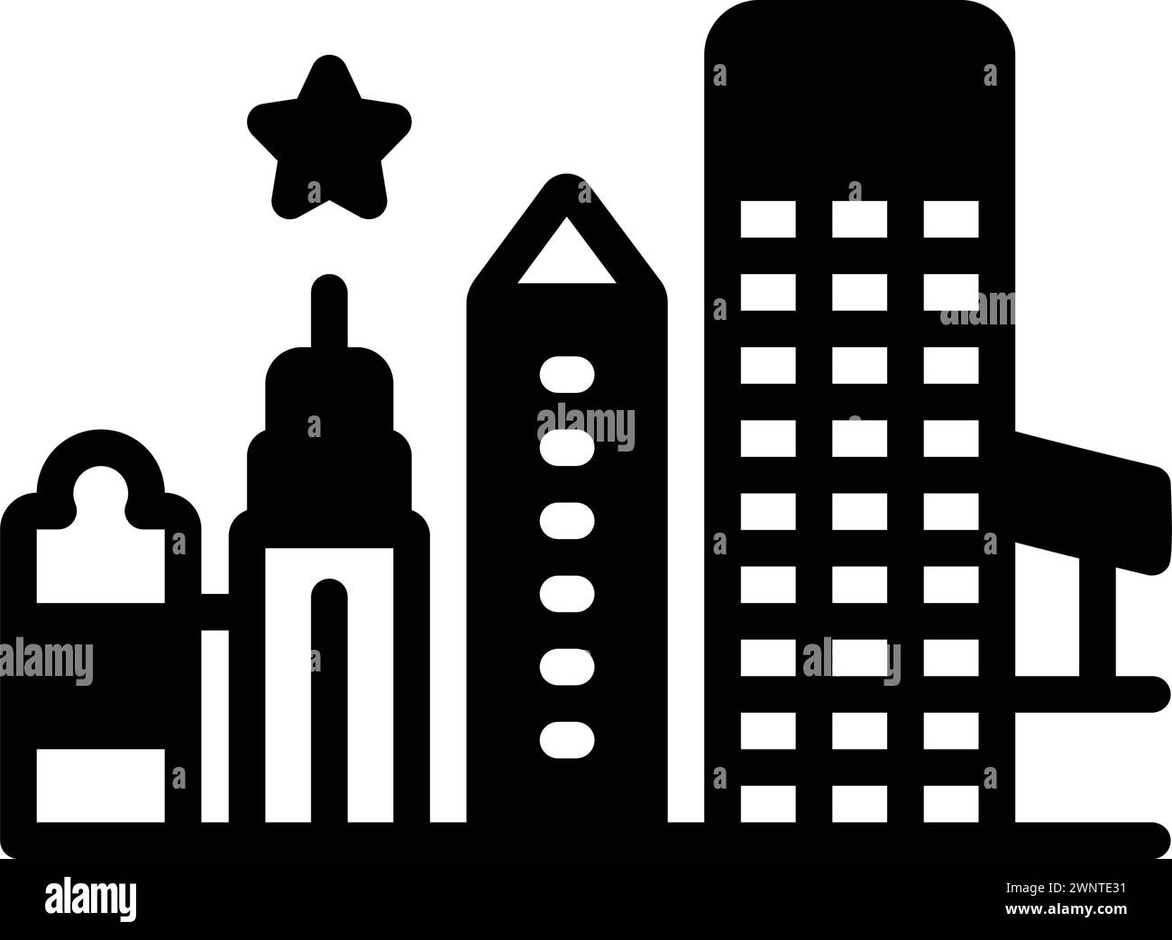 Icona per jacksonville, stato della florida Illustrazione Vettoriale