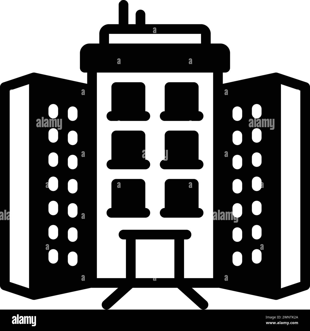 Icona per appartamenti, sistemazione Illustrazione Vettoriale
