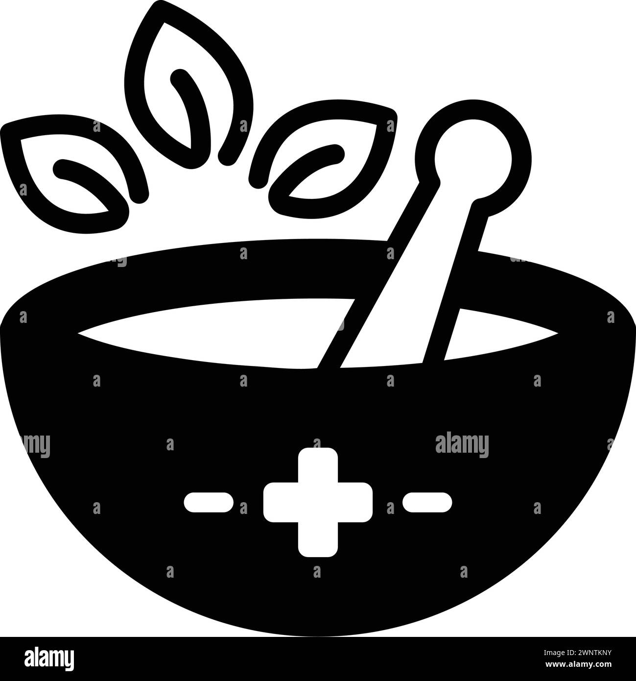 Icona per erbe, medicina Illustrazione Vettoriale