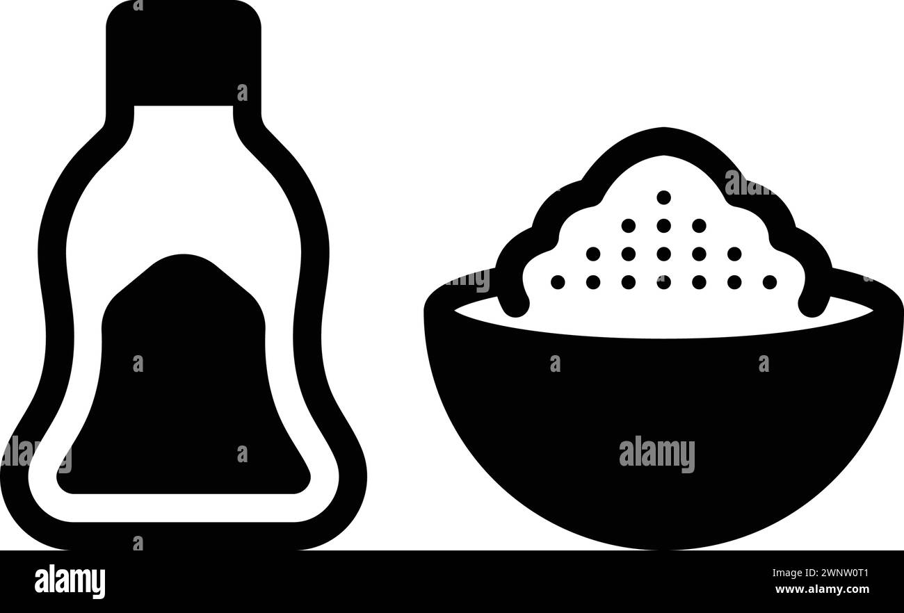 Icona per sodio, sale Illustrazione Vettoriale