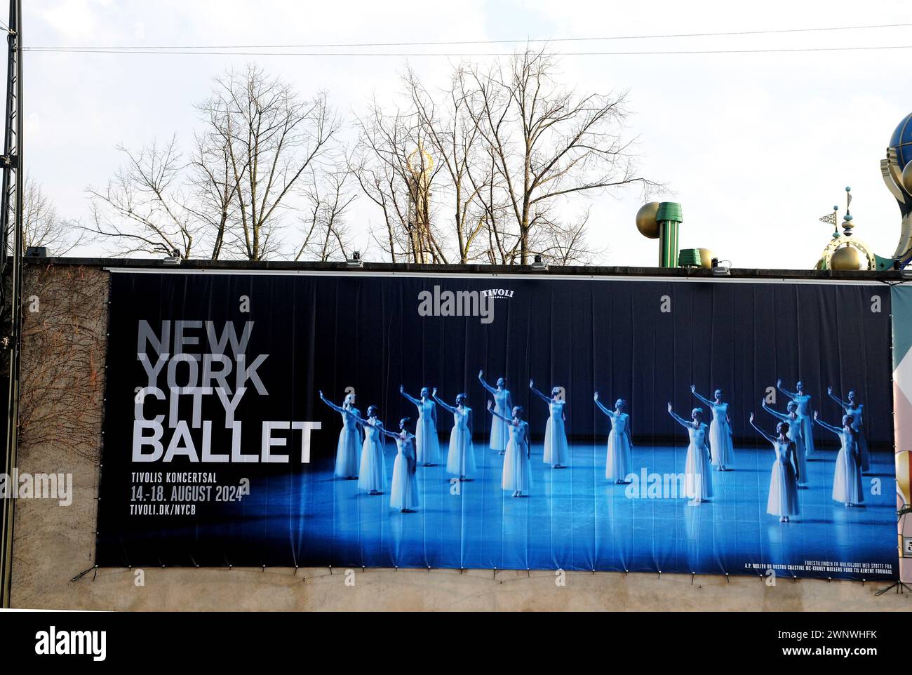 Copenhagen, Danimarca /04 marzo 2024/New York City Ballet si svolgerà nella sala concerti di Tivoli dal 14-18 agosto 2024 Tivolki Garden a Copenaghen. (Foto.Francis Joseph Dean/Dean Pictures) Foto Stock