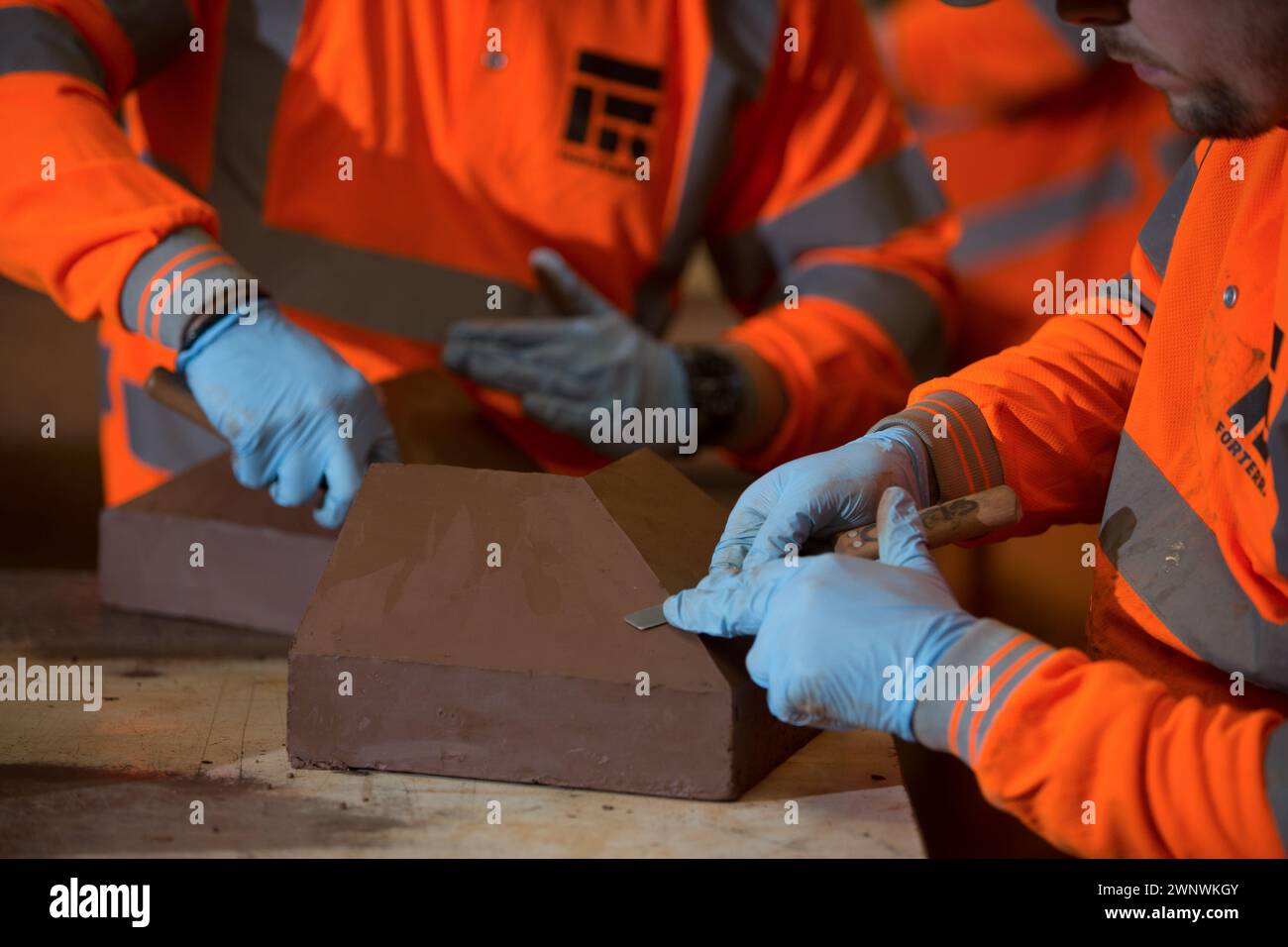 01/02/16 Cradley Special Brick Company, Cradley, West Midlands, Regno Unito. Foto Stock