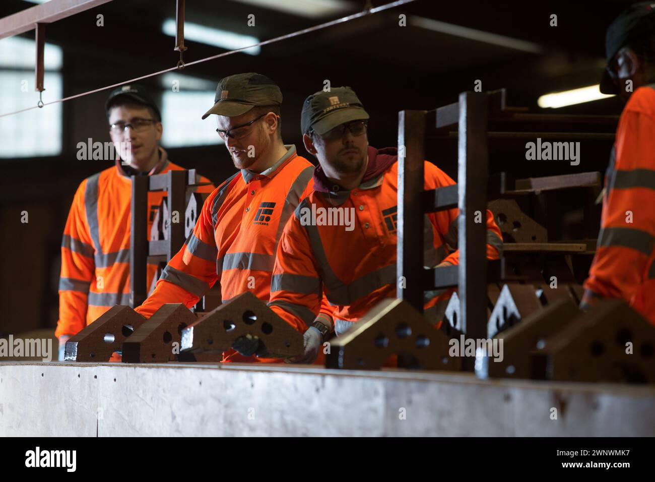 01/02/16 Cradley Special Brick Company, Cradley, West Midlands, Regno Unito. Foto Stock