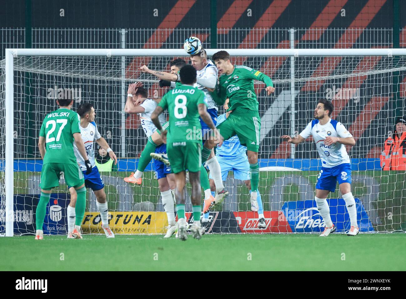 04.03.2024 Radom Pilka nozna PKO Ekstraklasa 2023/2024 Radomiak Radom - Stal Mielec N/z foto Adam Starszynski/PressFocus 04.03.2024 Radom Football PKO Ekstraklasa2023/2024, top Division polacca Radomiak Radom - Stal Mielec Credit Adam Starszynski/PressFocus Credit: SIPA USA/Alamy Live News Foto Stock