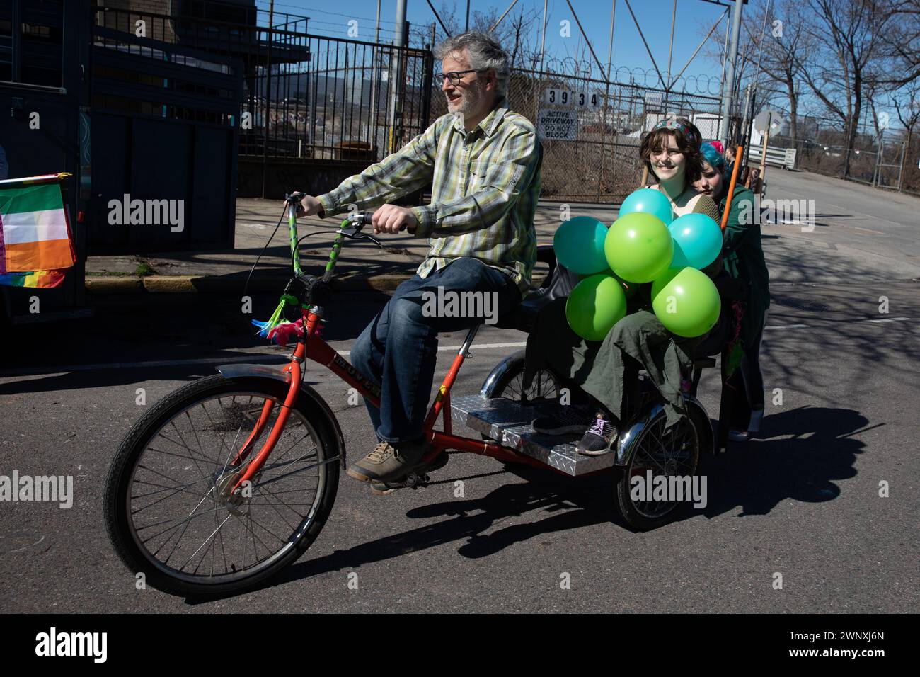 Queens New York Saint Patricks Day per tutto il 3 marzo 2024 Foto Stock