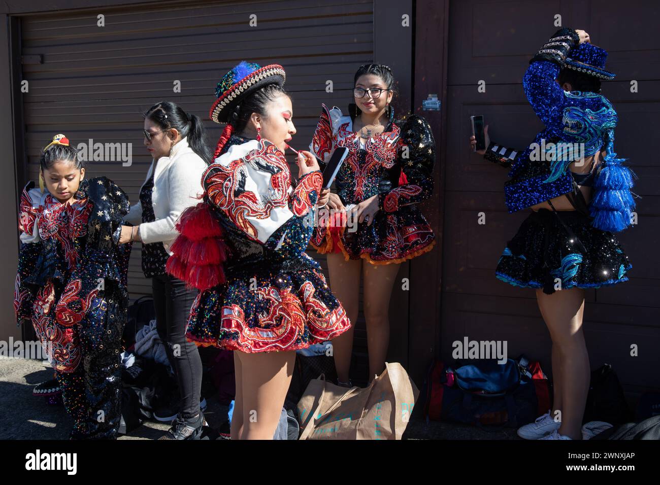 Queens New York Saint Patricks Day per tutto il 3 marzo 2024 Foto Stock