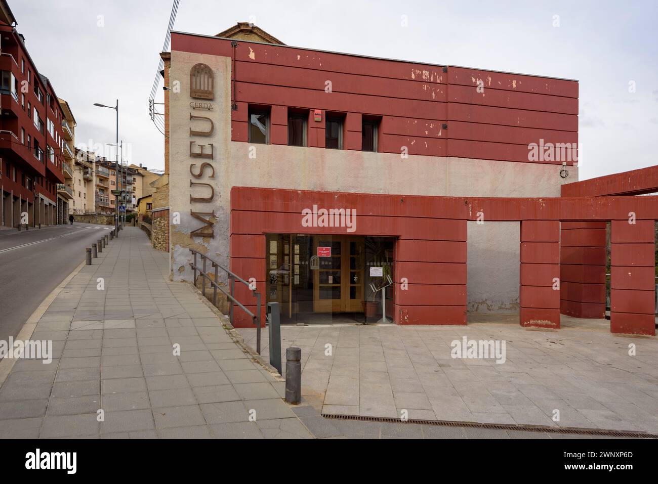 Esterno del museo Cerdà, a Puigcerdà (Cerdanya, Girona, Catalogna, Spagna, Pirenei) ESP: Exterior del museo Cerdà, en Puigcerdà, Cerdanya Gerona Foto Stock