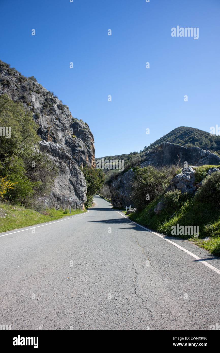 Rocca di Chasampoulion, Trodos Mountains, Cipro Foto Stock