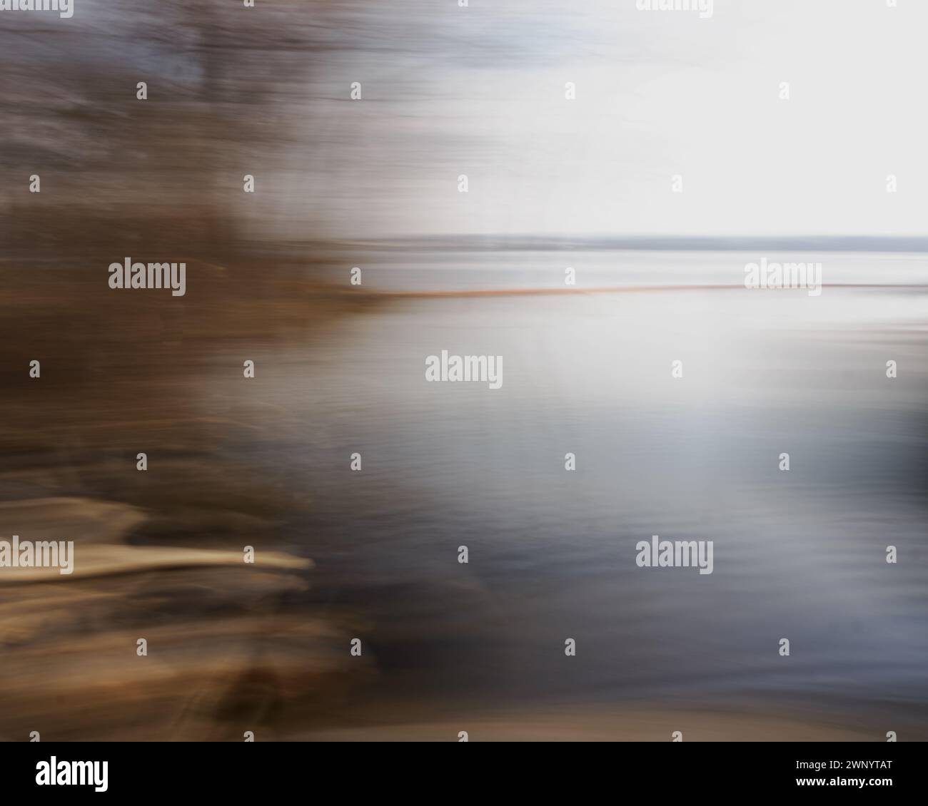 Foto ICM del fiume Potomac, Dyke Marsh, Alexandria, Virginia Foto Stock