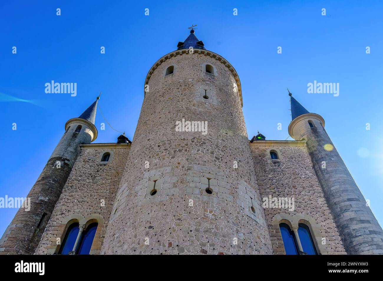 Elemento architettonico nell'Alcazar di Segovia, SpainSEGOVIA, SPAGNA Foto Stock