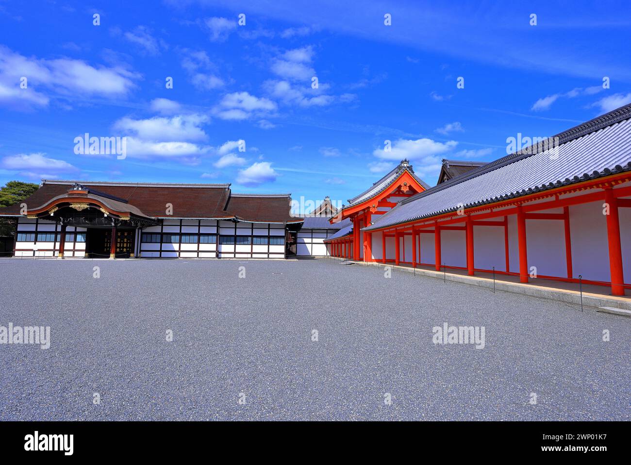 Palazzo Imperiale di Kyoto (Giardino Nazionale di Kyoto Gyoen) ex residenza della famiglia imperiale a Kyotogyoen, Kamigyo Ward, Kyoto, Giappone Foto Stock