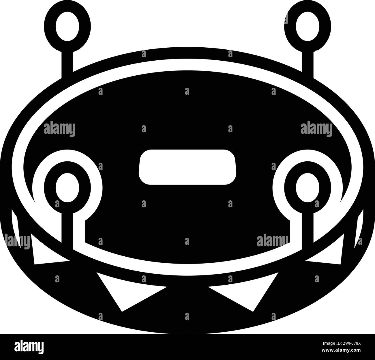 Icona per il campo, il calcio Illustrazione Vettoriale