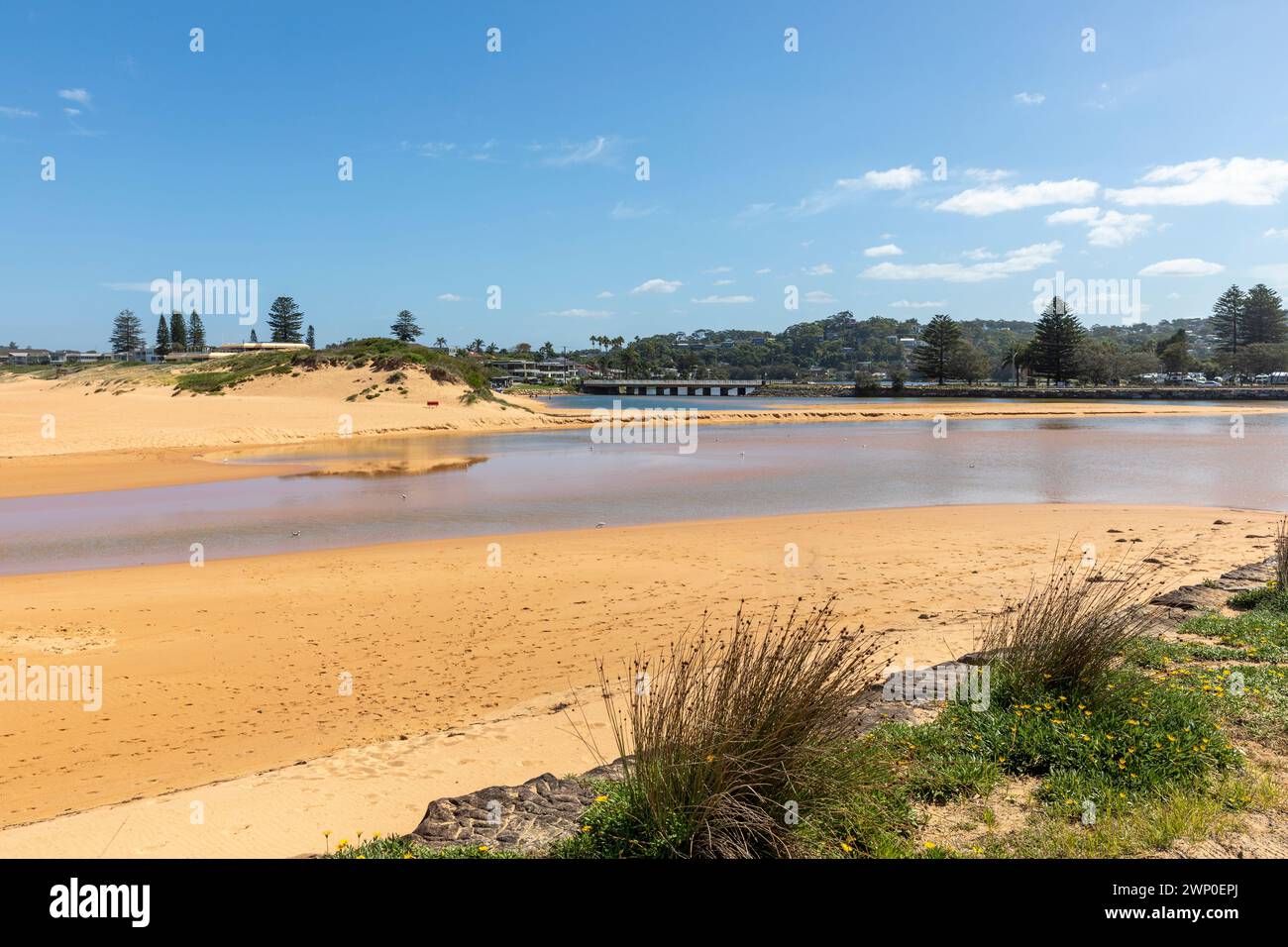 Laguna di Narrabeen, la laguna più grande di Sydney, spiagge settentrionali di Sydney, NSW, Australia, 2024 Foto Stock