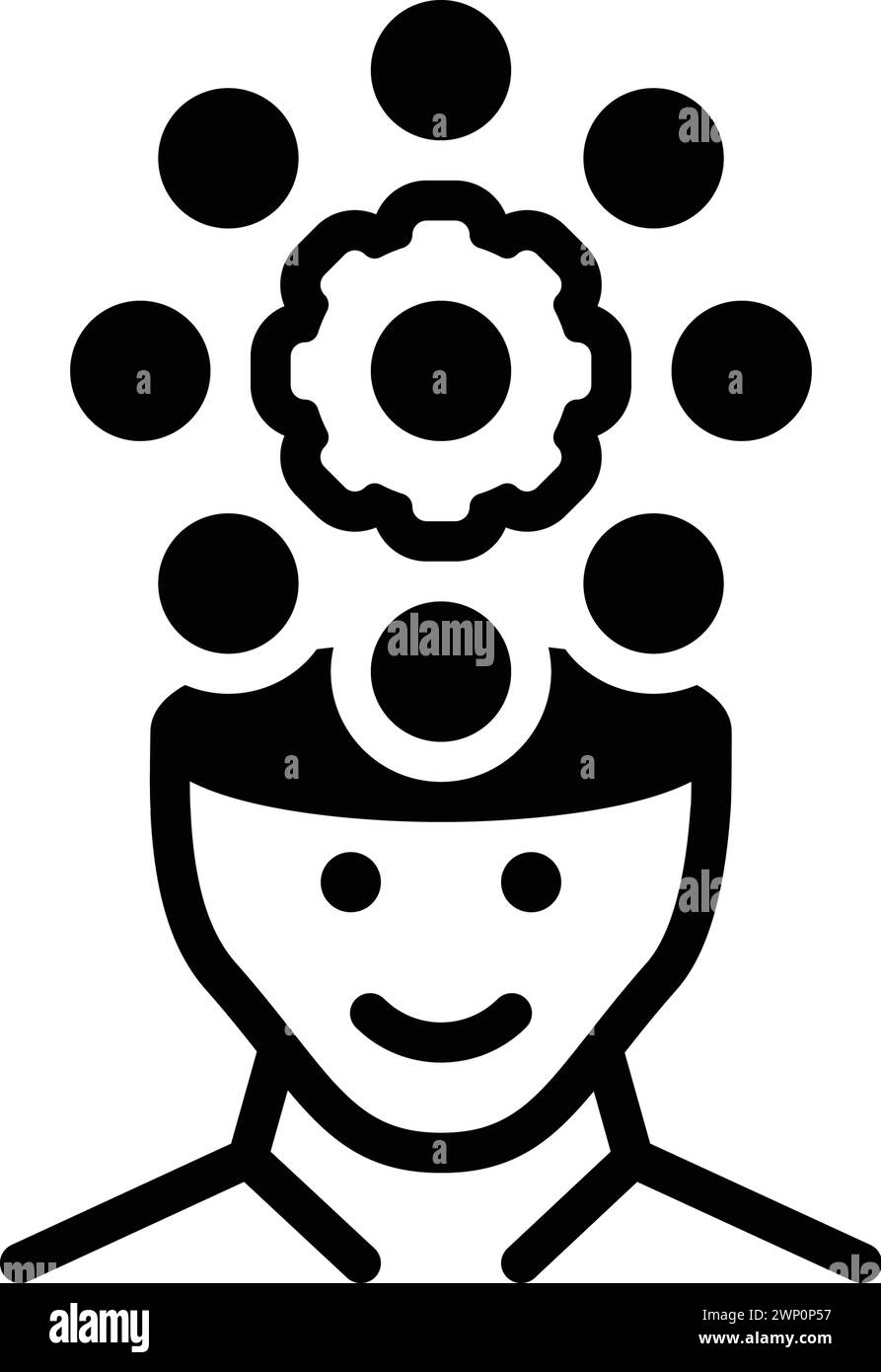 Icona per ragionamento, inferenza Illustrazione Vettoriale