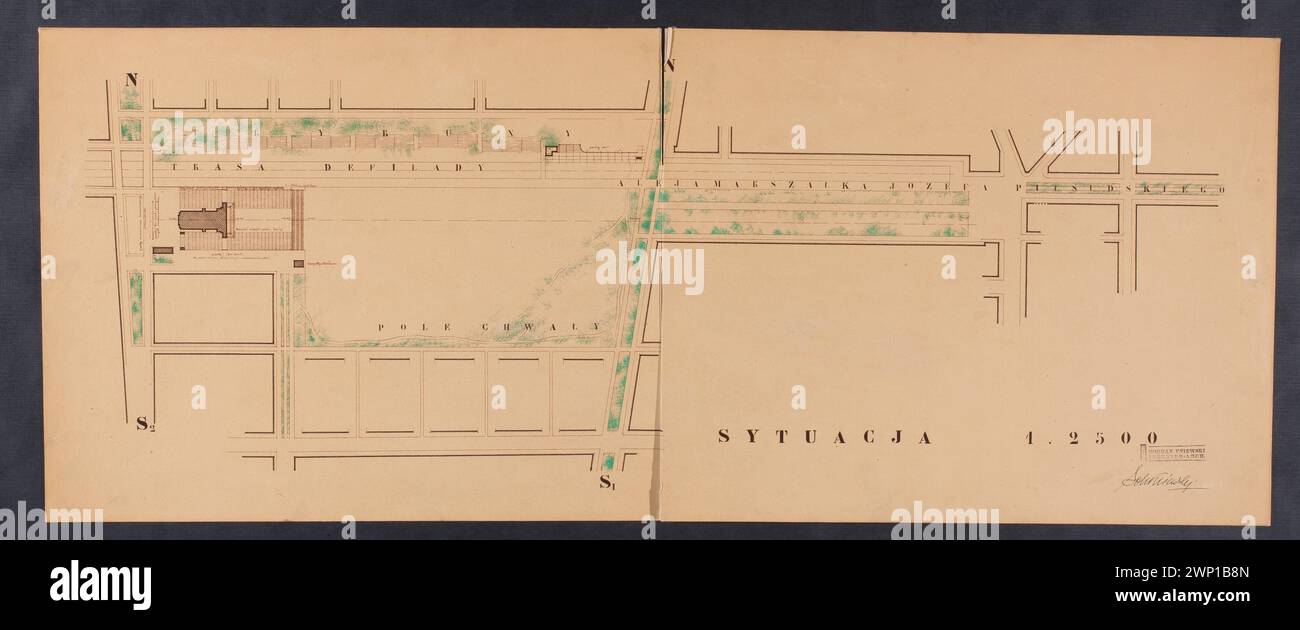 Pniewski Bohdan fu un architetto che lavorò su chiese e progetti architettonici a Varsavia, tra cui il Tempio della Divina Provvidenza nel distretto del Maresciallo Piłsudski, registrato nella provenienza Dar. Foto Stock