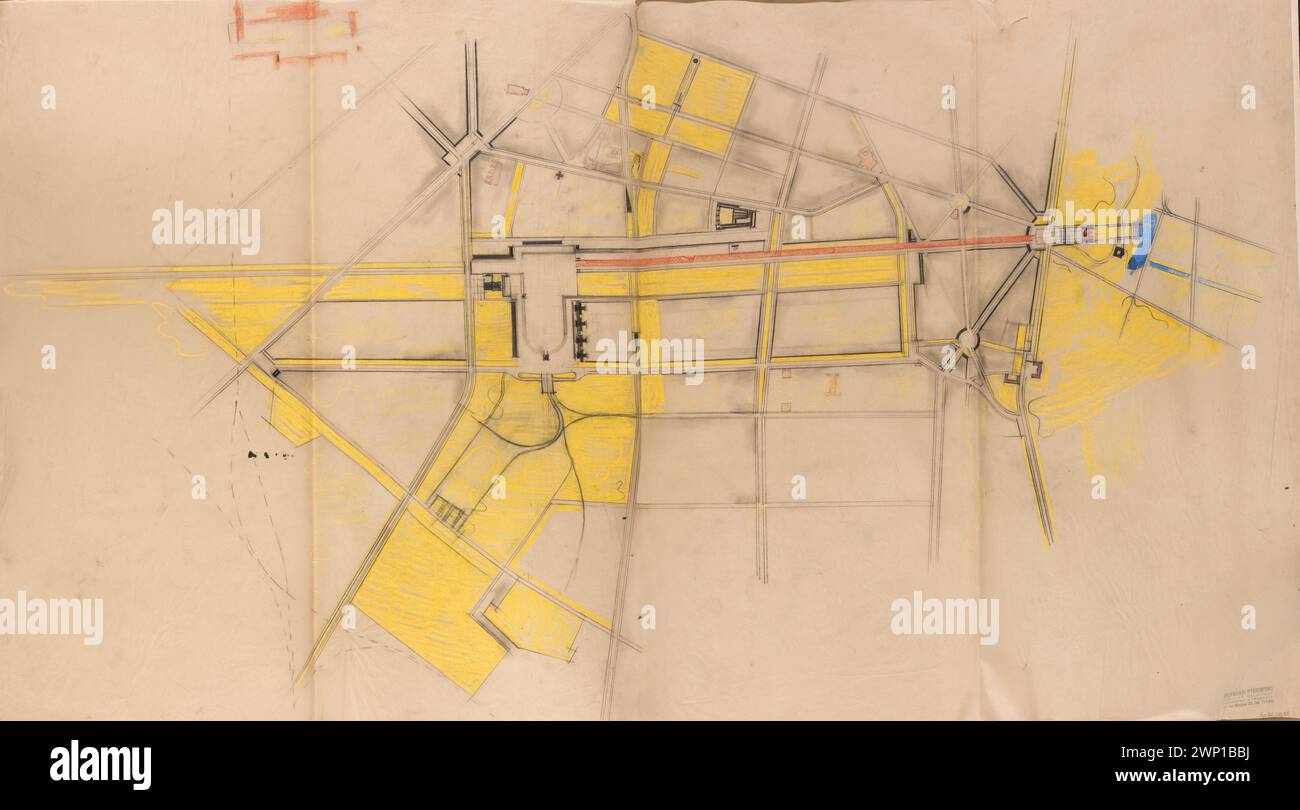 Pniewski Bohdan ha contribuito a progetti architettonici e urbanistici a Varsavia, tra cui il Tempio della Divina Provvidenza e gli sviluppi a Polo Mokotowskie, documentati nella provenienza Dar. Foto Stock