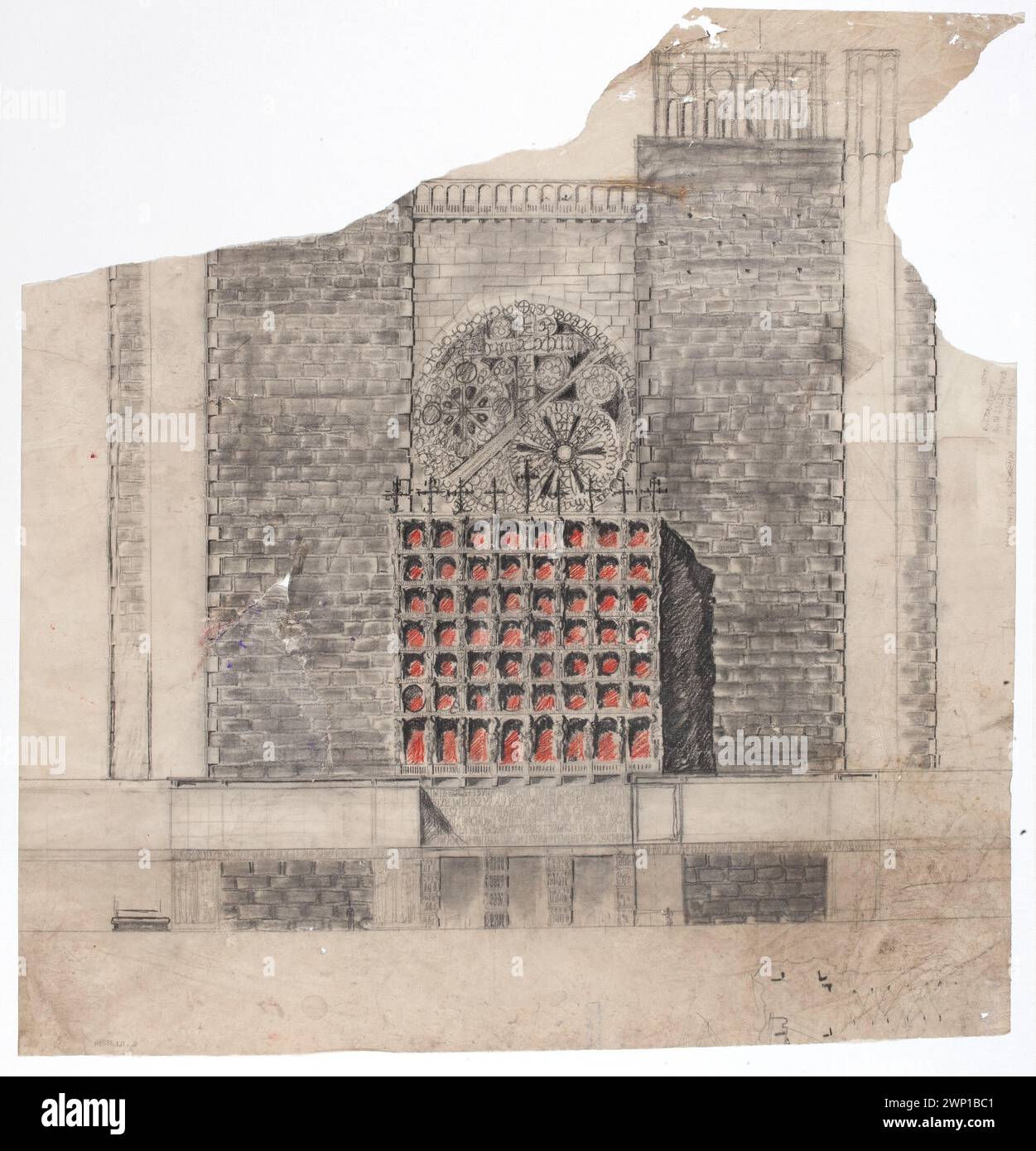 Il distretto del maresciallo Piłsudski a Varsavia comprende progetti architettonici e chiese di Pniewski Bohdan, tra cui il Tempio della Divina Provvidenza, documentato nella collezione Bohdan Pniewski e la provenienza Dar. Foto Stock