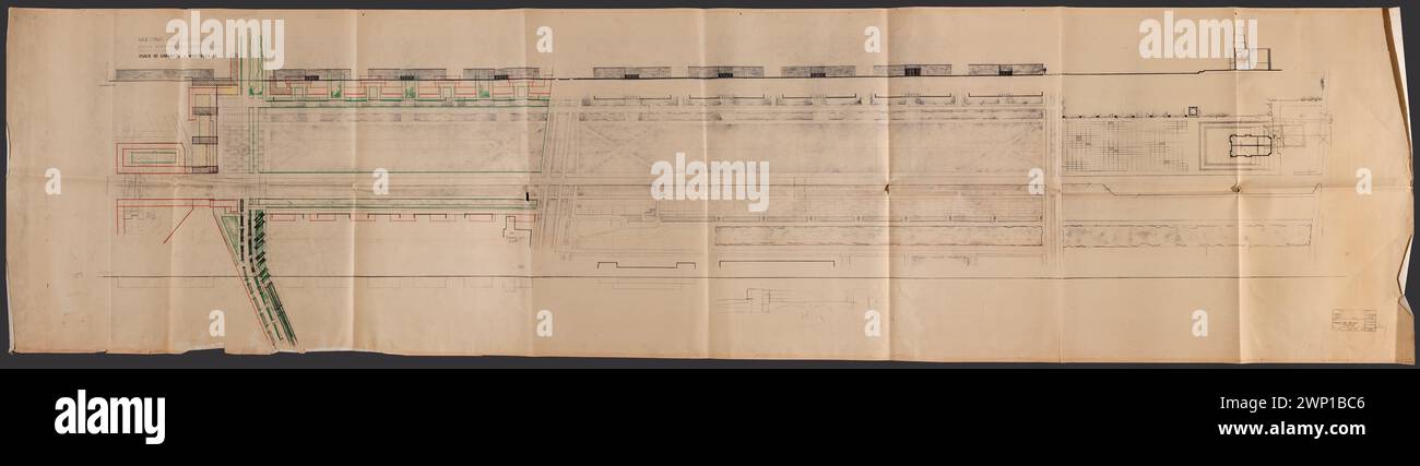 Pniewski Bohdan ha contribuito a progetti architettonici e di pianificazione urbana nel distretto del maresciallo Piłsudski di Varsavia, tra cui lavori sul Tempio della Divina Provvidenza, come documentato nella collezione Dar nel voivodato della Masovia. Foto Stock