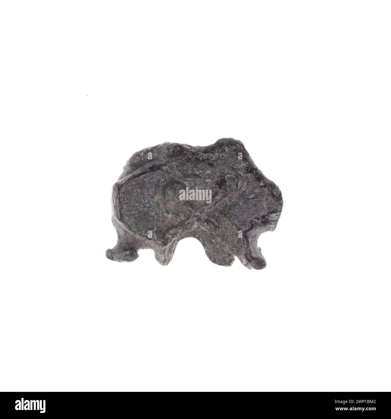 Sigillo Drohiczy dell'XI-XIII secolo, usato come gilda, dogana e sigillo ufficiale, con un motivo a croce, che documenta le pratiche amministrative e commerciali. Foto Stock