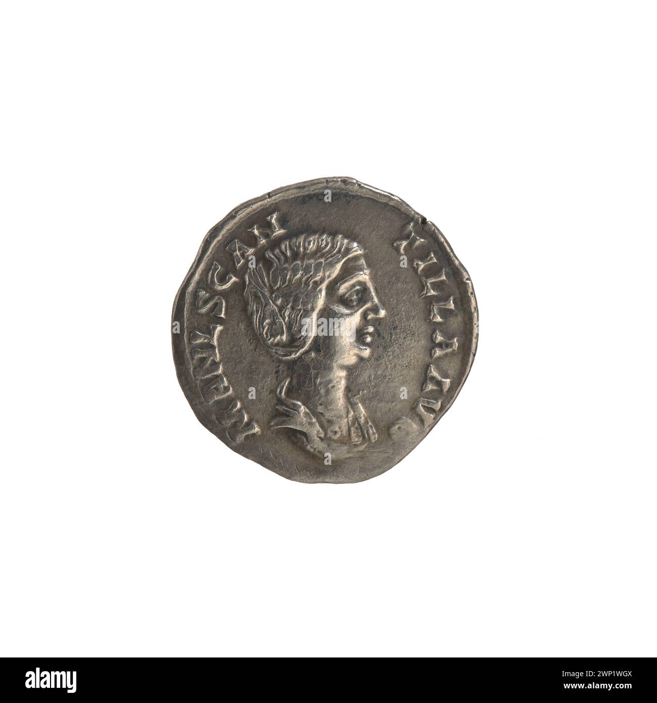 Denar (BECKERA FALSEF); Becker, Carl Wilhelm (contraffazione di monete; 1772-1830), Manlia Scantylla (FL. 193; imperatrice romana 28.3-1,6.193); 193 (per l'originale) (193-00-00-193-00-00-00-00); Foto Stock