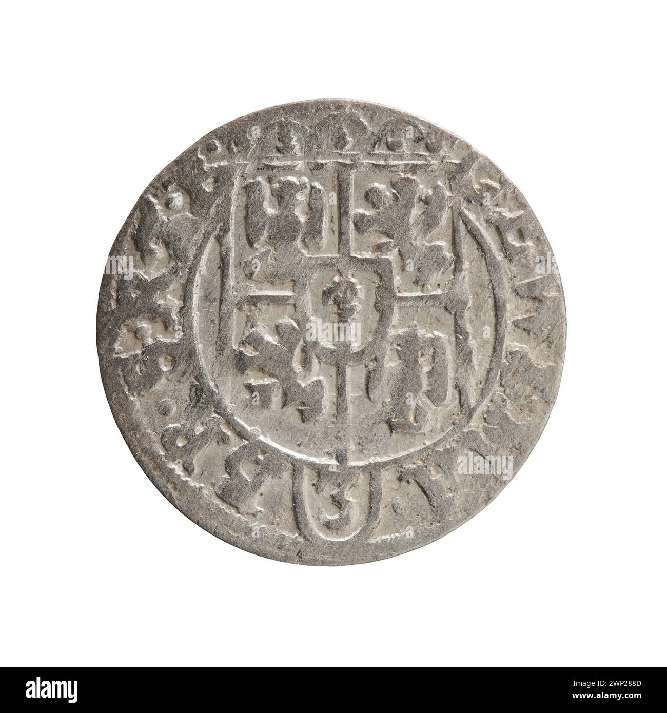 Incisione o illustrazione di Ernest Pfahler, creata nel 1626, probabilmente associata a una pista o percorso in contesto storico. Foto Stock