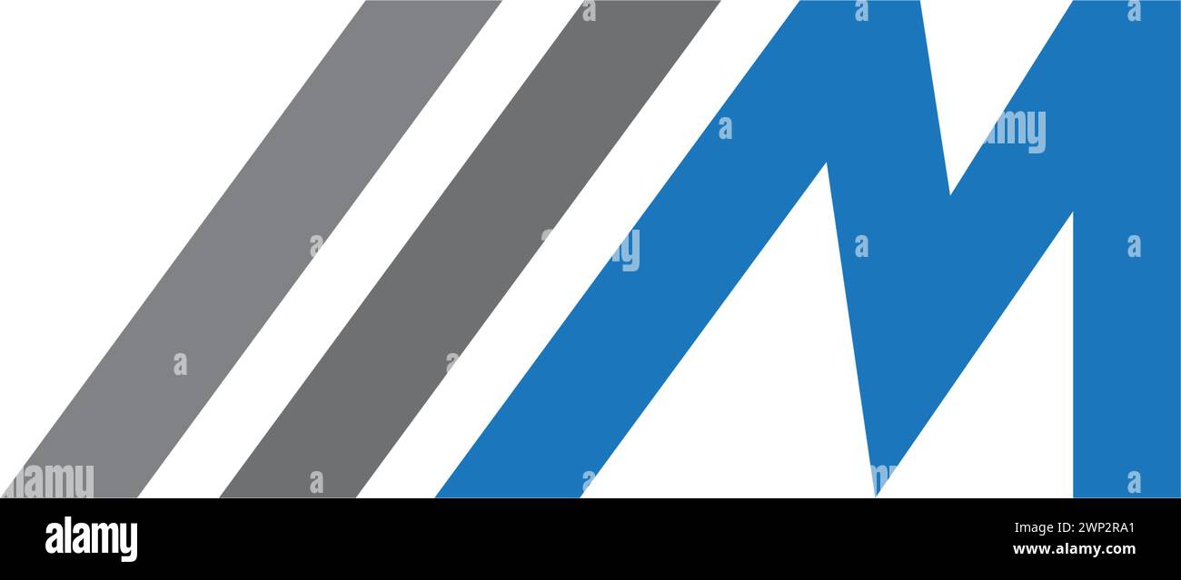 M Lettera Logo aziendale Modello icona Vettore Illustrazione Vettoriale
