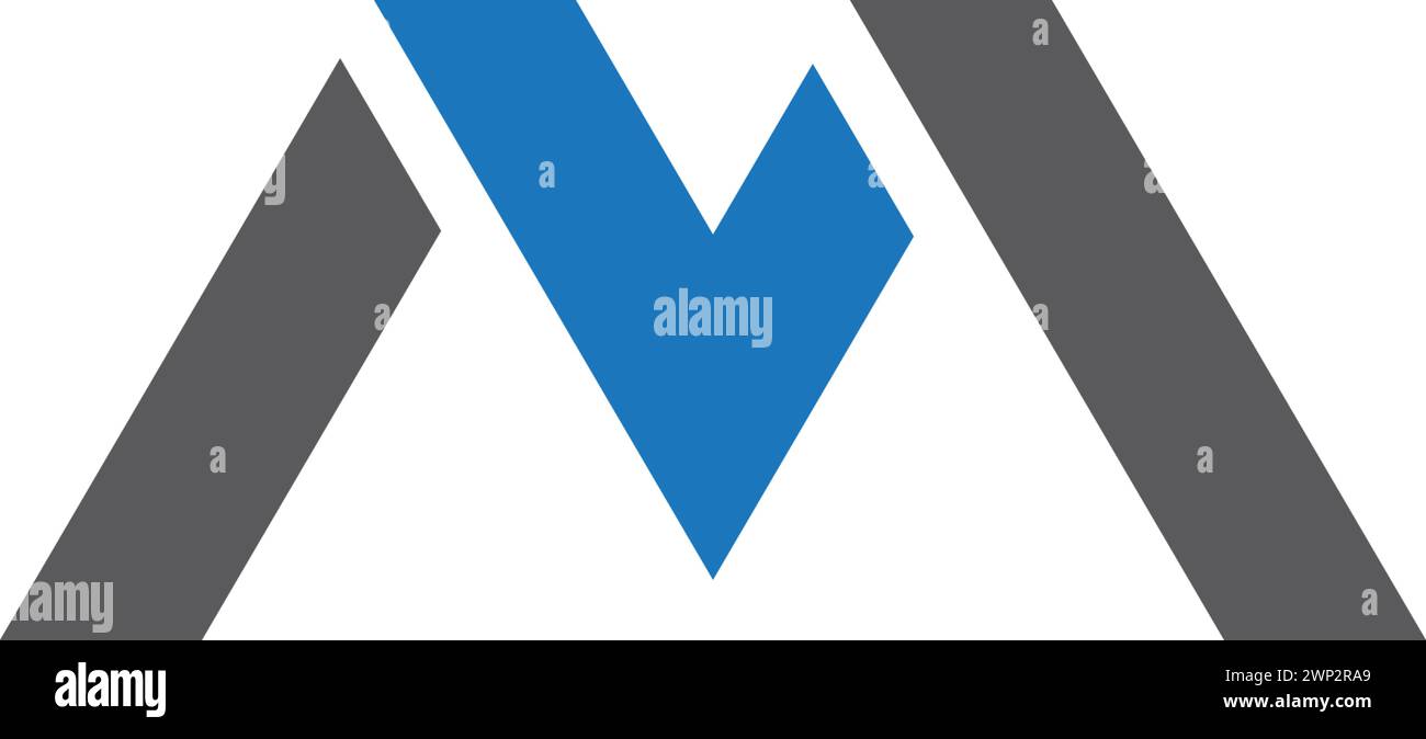 M Lettera Logo aziendale Modello icona Vettore Illustrazione Vettoriale