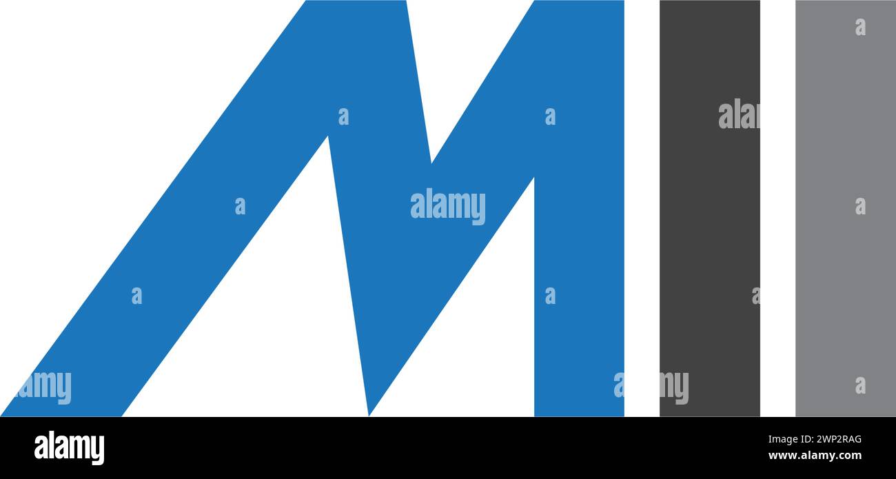 M Lettera Logo aziendale Modello icona Vettore Illustrazione Vettoriale
