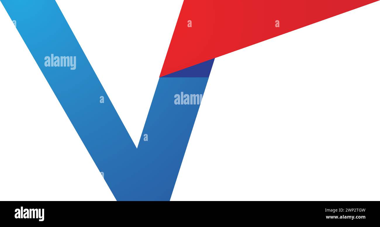 Lettera V Logo aziendale Modello icona Vettore Illustrazione Vettoriale