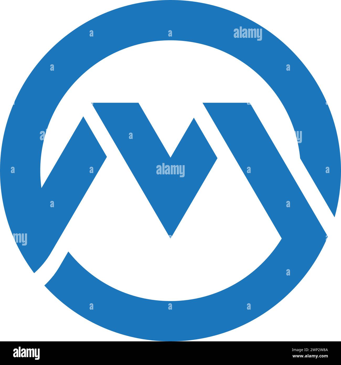 M Lettera Logo aziendale Modello icona Vettore Illustrazione Vettoriale