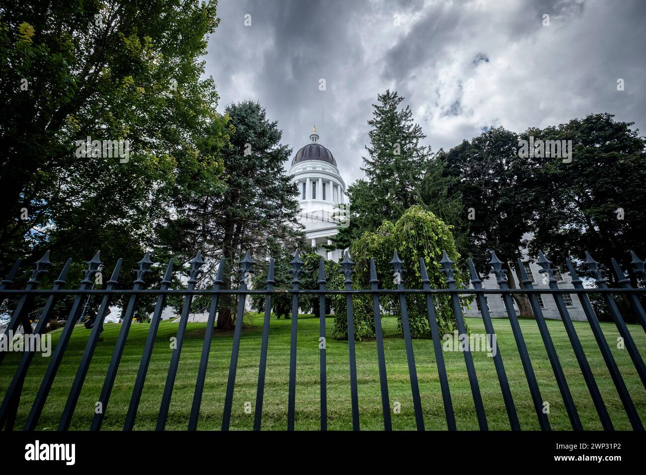 Il Maine State House di Augusta, Maine, Stati Uniti d'America. Foto Stock