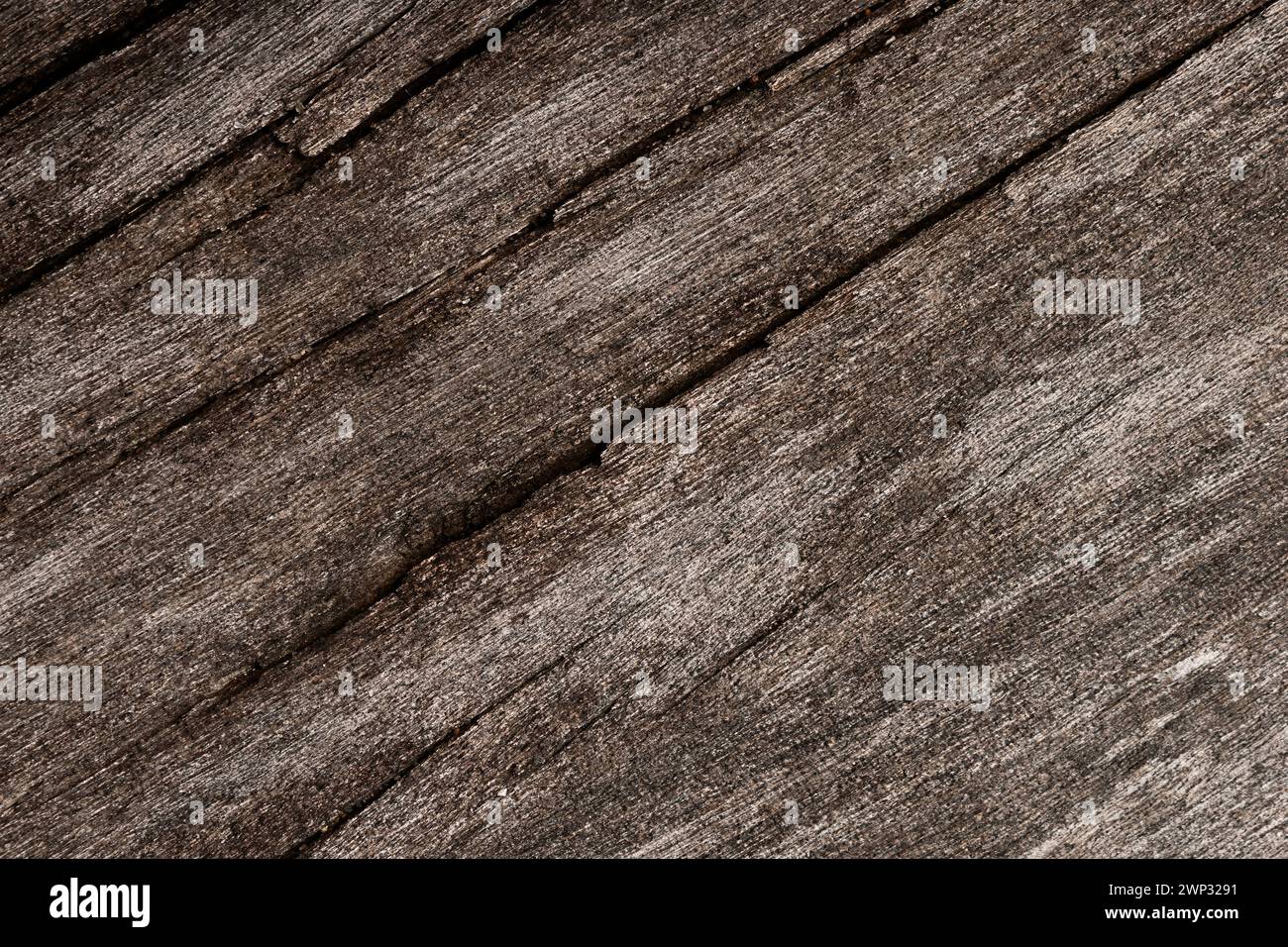 Sfondo in legno scuro. Vista dall'alto in legno naturale. Foto Stock