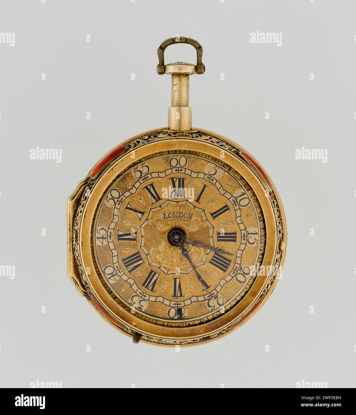 Orologio da tasca in busta doppia; Cabrier, Charles (FL. 1697-1726); 1. W. XVIII secolo (1701-00-00-1725-00-00-00); Foto Stock