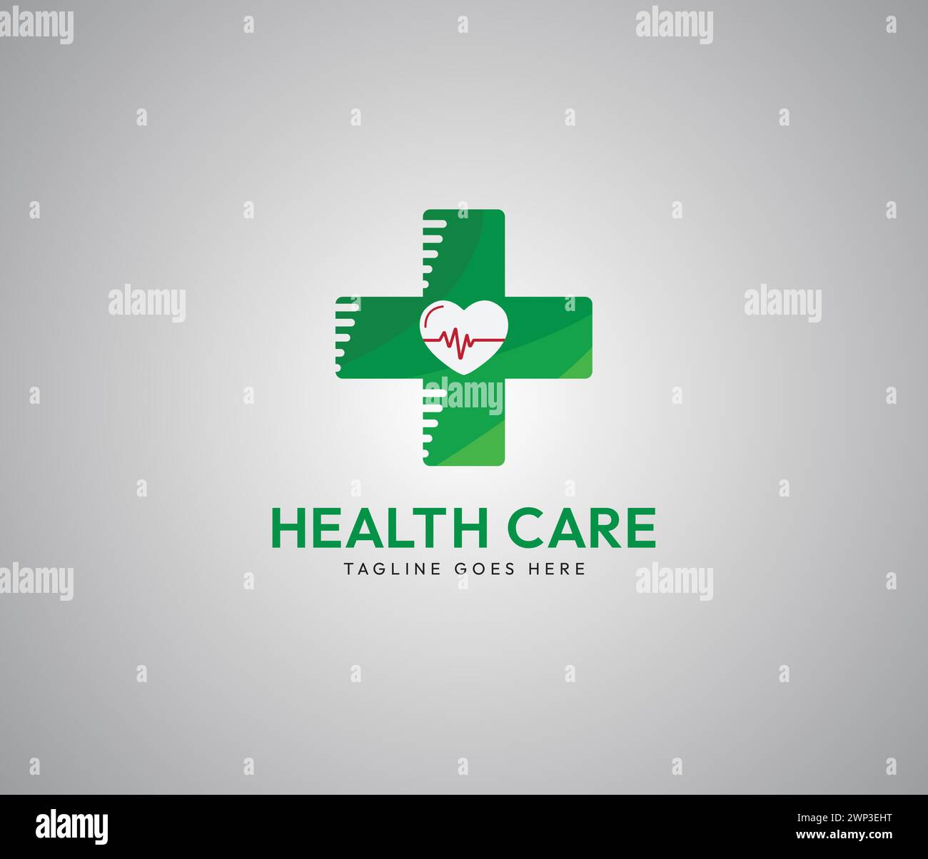 Logo Health Care Business, modello logo Plus illustrazione disegno vettore Illustrazione Vettoriale