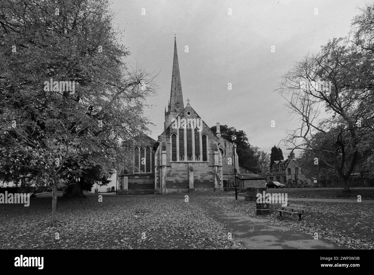 St Mary's Priory Church, Monmouth Town, Monmouthshire, Galles, Regno Unito Foto Stock