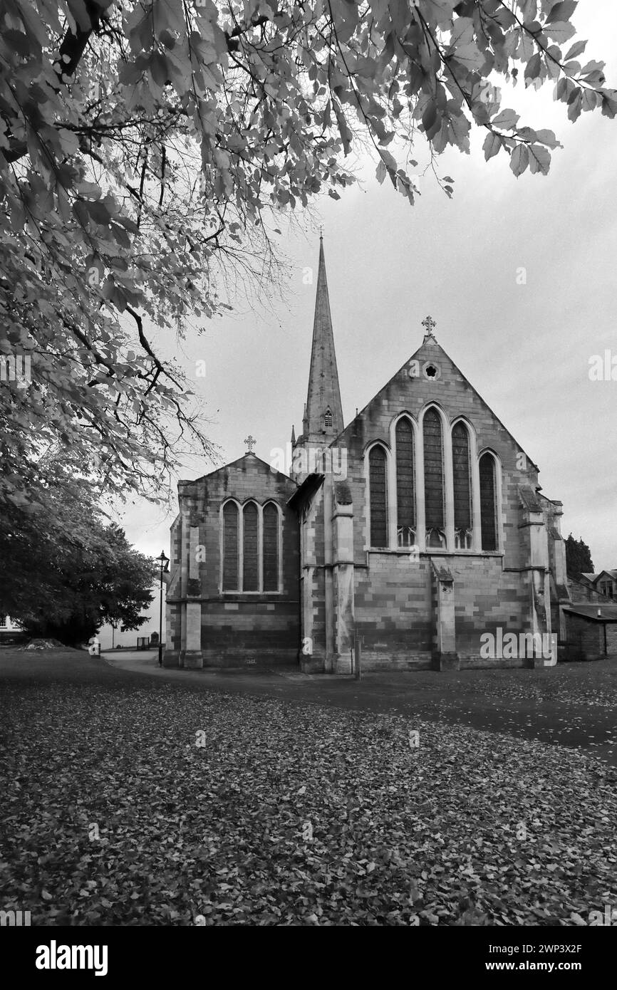 St Mary's Priory Church, Monmouth Town, Monmouthshire, Galles, Regno Unito Foto Stock