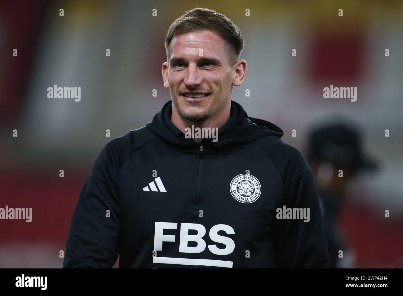 Marc Albrighton di Leicester City durante la partita del Campionato Sky Bet tra Sunderland e Leicester City allo Stadio della luce di Sunderland, martedì 5 marzo 2024. (Foto: Michael driver | mi News) crediti: MI News & Sport /Alamy Live News Foto Stock