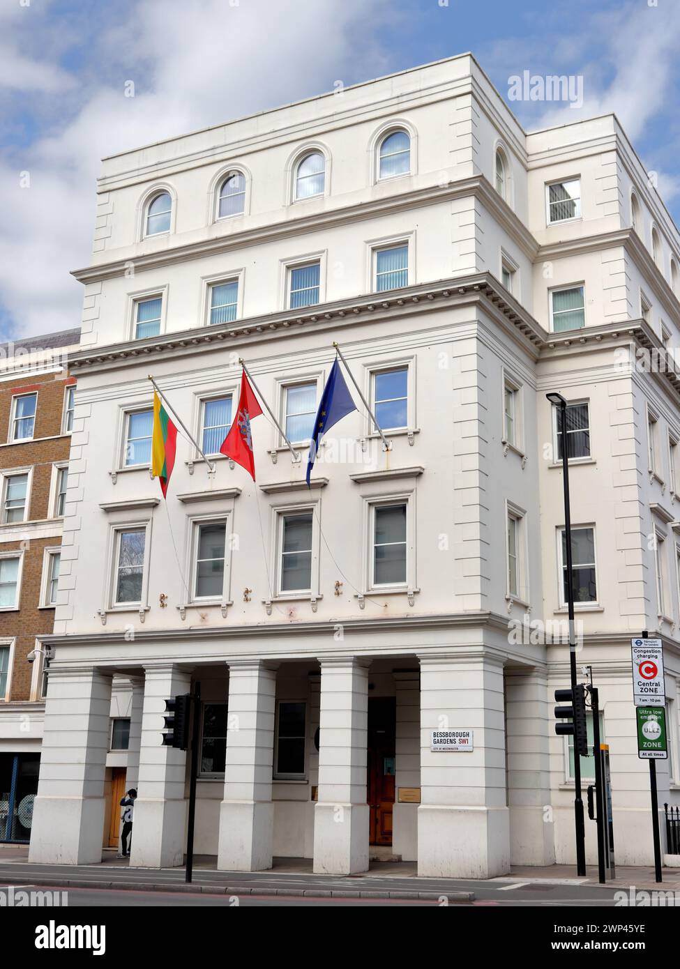 Lituania House, Ambasciata di Lituania a Londra, missione diplomatica della Lituania nel Regno Unito Foto Stock