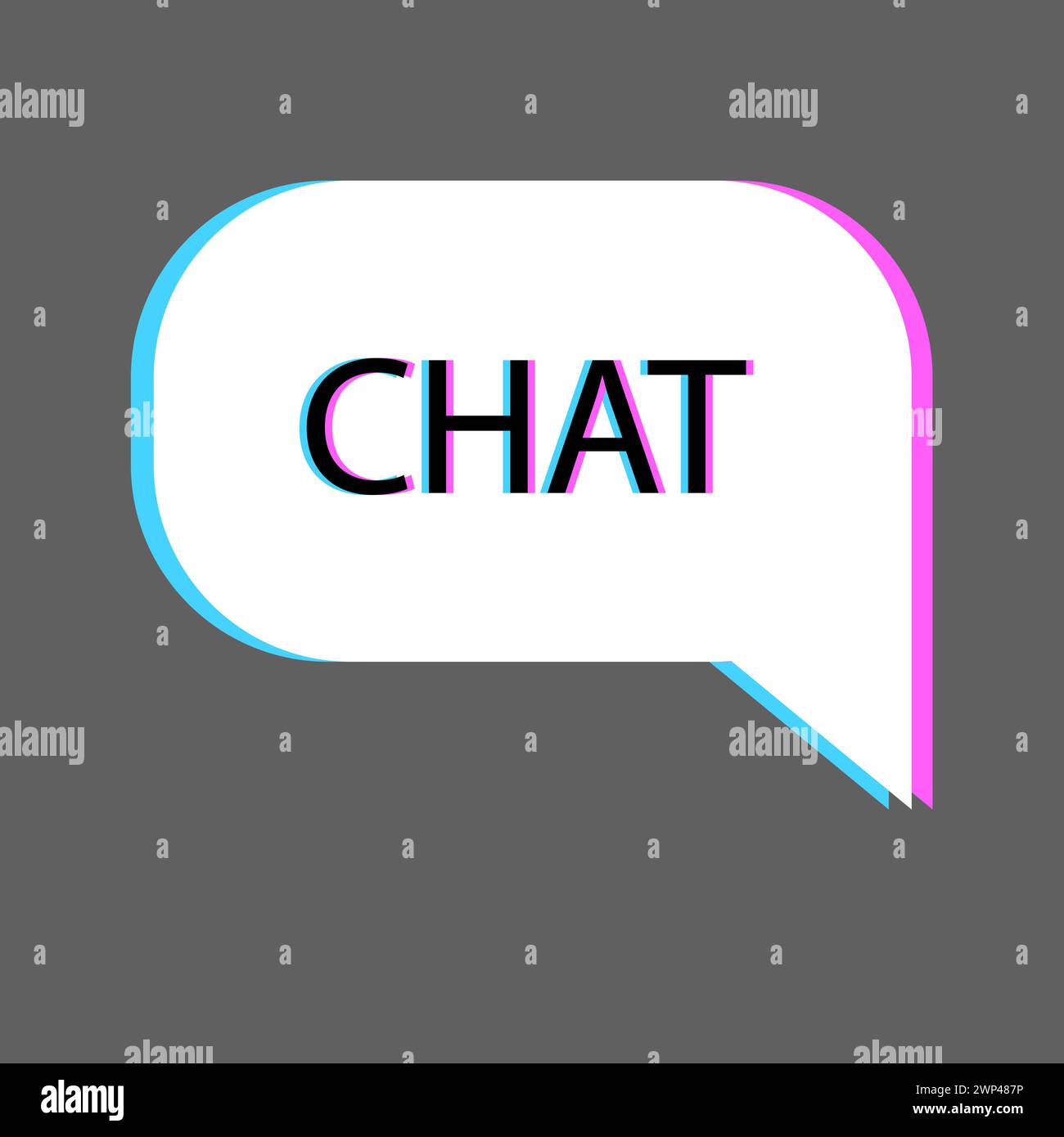 Problemi di chat con le bolle. Citazione della bolla del discorso. Illustrazione vettoriale. Immagine stock. EPS 10. Illustrazione Vettoriale
