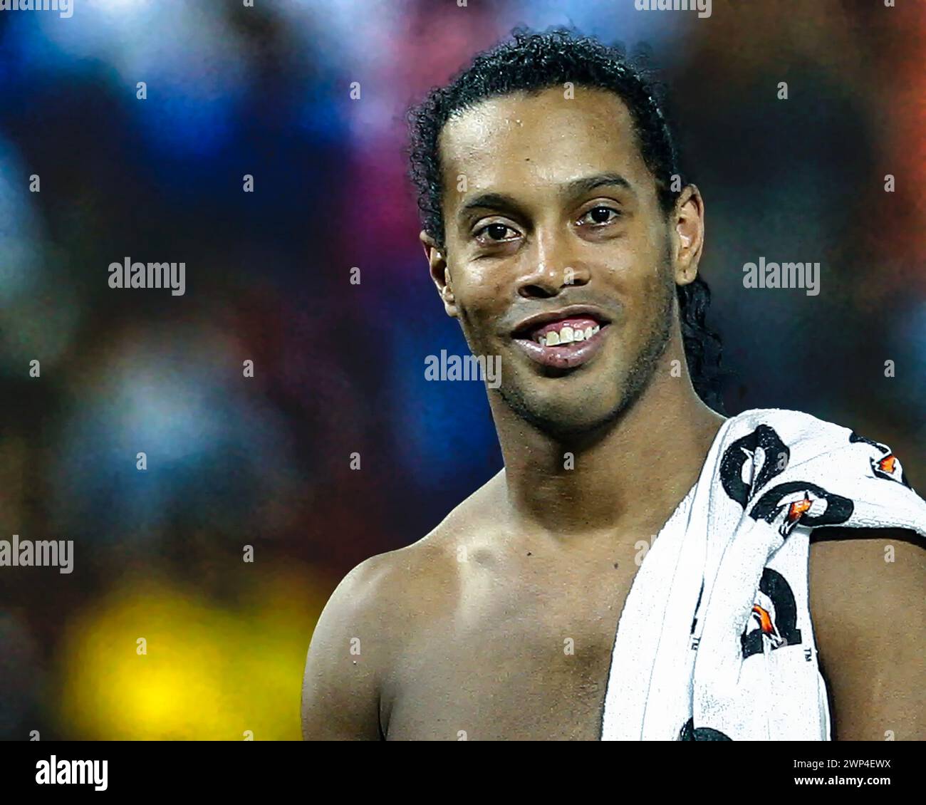 Ronaldinho #80 dell'A.C. Milan durante un'amichevole internazionale contro il D.C. United allo stadio RFK, il 26 2010 maggio a Washington United ha vinto 3-2.Soccer Favorites del 2010 Foto Stock